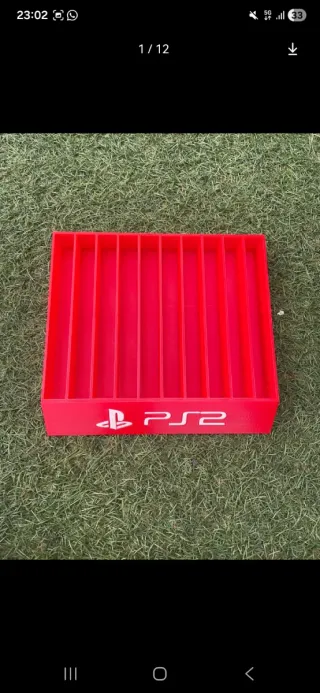 Soporte expositor PS2 para 10 juegos