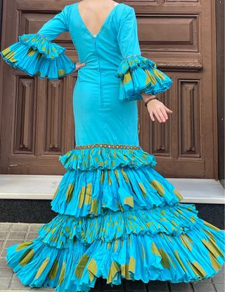 Traje de Flamenca muy elastico Talla 38/40