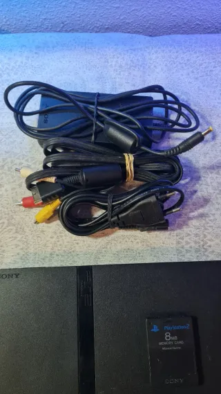 Consola PS2 Slim Negra + Accesorios