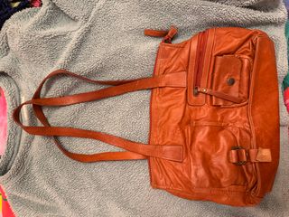 Borsa Coccinelle vintage pelle color terra bruciat