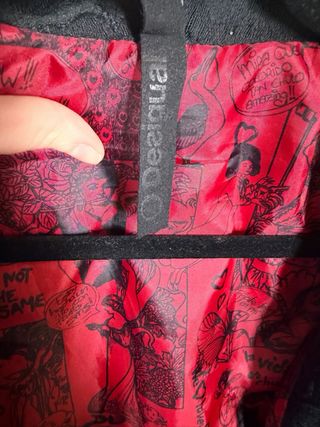 Americana Desigual Negra y Roja