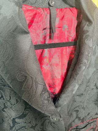 Americana Desigual Negra y Roja