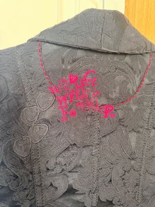 Americana Desigual Negra y Roja