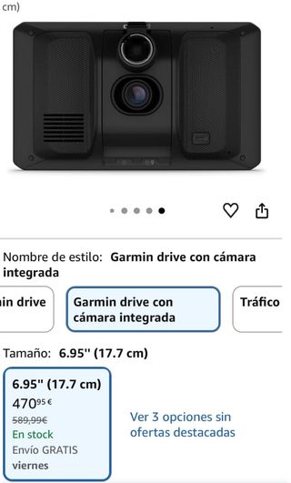GPS Garmin DēzlCam LGV710 con Dash Cam