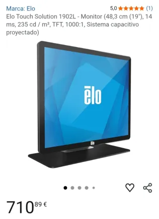 CHOLLO!! TPV Monitor Táctil Elo 1902L