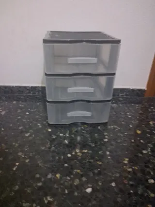 Estantería 3 cajones plástico