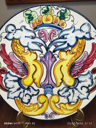 2 Platos Cerámica Antigua Zorrilla España