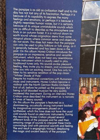 Vinilo Horea Crishan - The Magic of the Pan Pipes