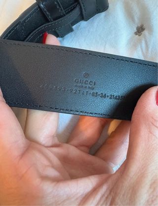 Cinturón Gucci GG Marmont Beige/Oro Talla Grande