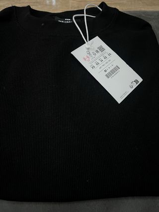 Camiseta Negra Pull&Bear Talla XS