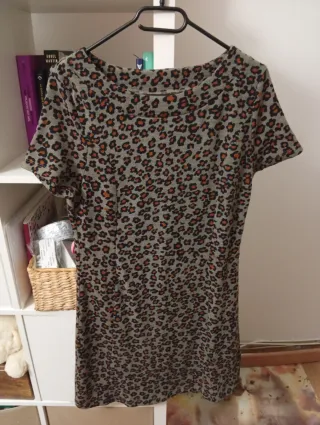 Vestido estampado animal print