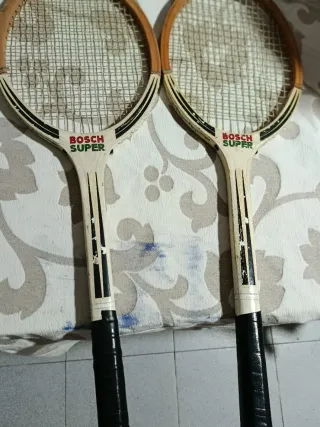 Raqueta de tenis vintage