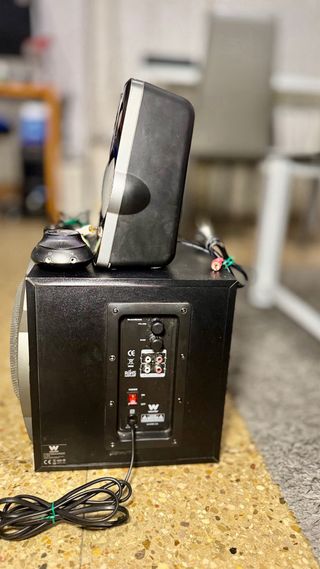 Altavoces Woxter 2.1 Negro/Plata