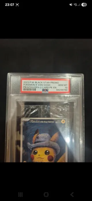 Carta Pokémon Pikachu Van Gogh PSA 10