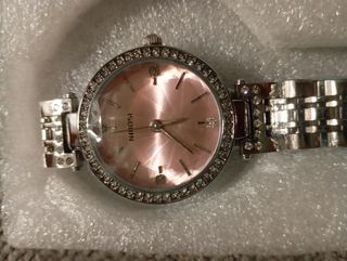 Reloj Nibosi Mujer Rosa y Plateado