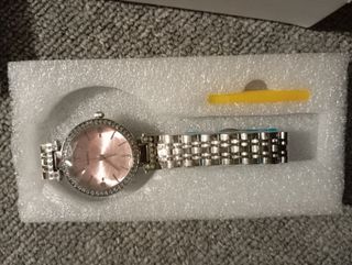 Reloj Nibosi Mujer Rosa y Plateado