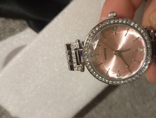 Reloj Nibosi Mujer Rosa y Plateado