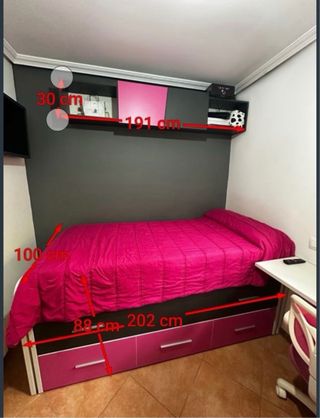 Dormitorio juvenil completo