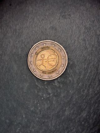 Moneda 2€ 10º Aniversario UEM España