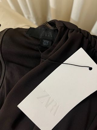 Vestido largo Zara marron talla L