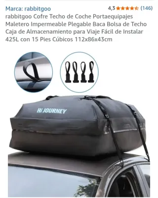 Cofre de Techo Coche rabbitgoo 425L