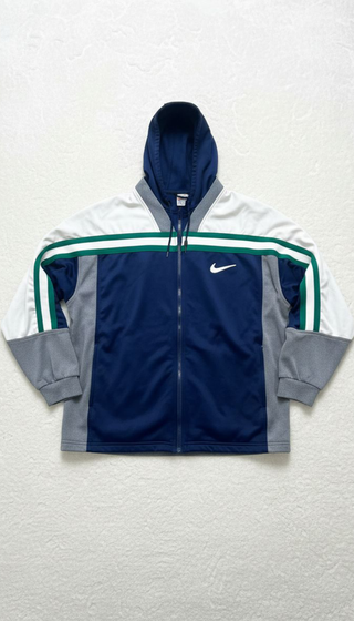 Hoodie com fecho Nike Vintage Azul Oversize