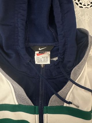 Hoodie com fecho Nike Vintage Azul Oversize