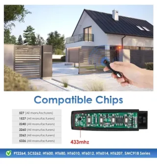 Mando Duplicador 433MHZ 4 Canales NUEVOS