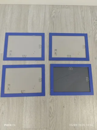 Lote 4 Marcos Azules A4 - Ideal Infantil/Juvenil