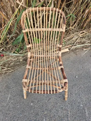 Sillas de bambú natural