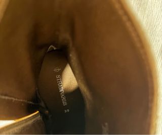 Botines de piel marrón