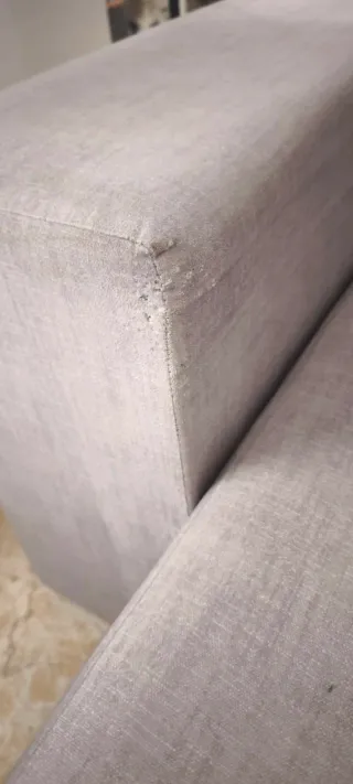 Sofá esquinero chaise longue gris 260 cm modular