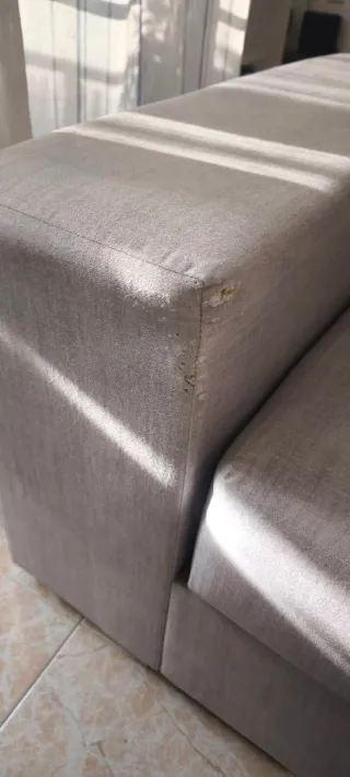 Sofá esquinero chaise longue gris 260 cm modular