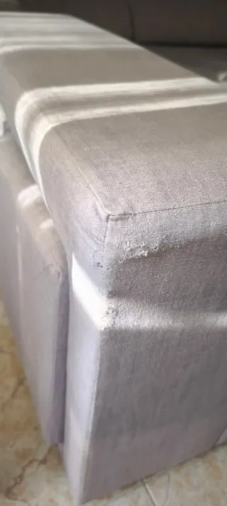 Sofá esquinero chaise longue gris 260 cm modular