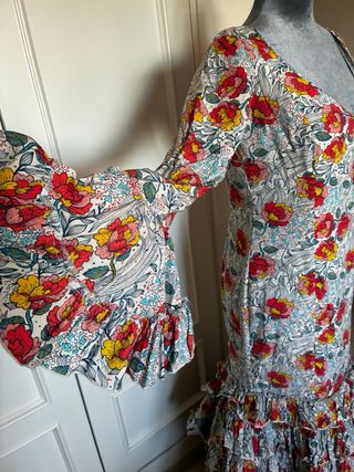 Traje Flamenca Volantes Estampado