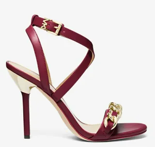 Sandalias Michael Kors Oro y burdeos. Sa