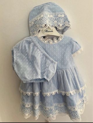 Vestido niña 18 meses azul