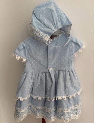 Vestido niña 18 meses azul