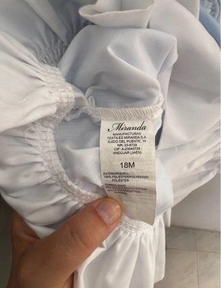 Vestido niña 18 meses azul