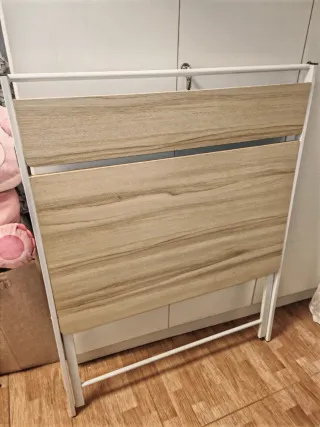 Mesa Escritorio Plegable Madera y Metal