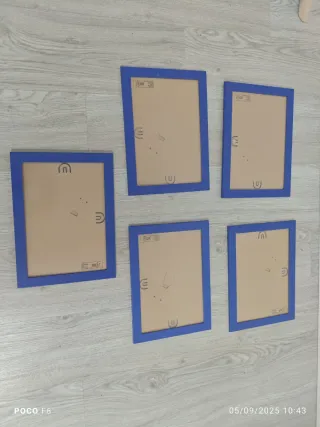 Lote 5 Marcos Azules A4