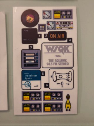 Sticker WSQK Radio 50.000 Watts Lego