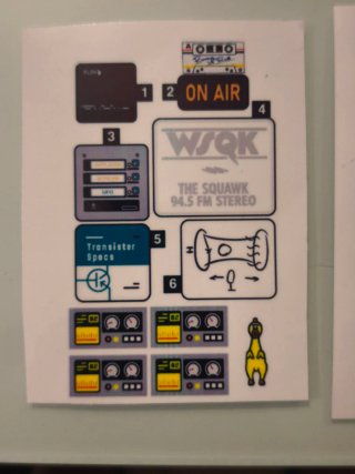 Sticker WSQK Radio 50.000 Watts Lego