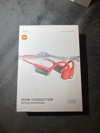 Auriculares Natación Conducción Ósea IP68 Rojos