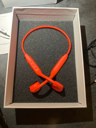 Auriculares Natación Conducción Ósea IP68 Rojos