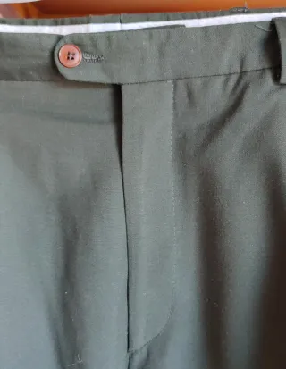 Pantalón de traje con pliegues - Vintage Años 1990