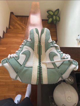 Nike Dunk High Verdes y Blancas