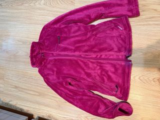 Chaqueta polar pelo rosa mujer