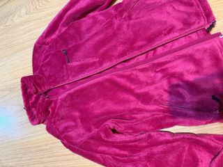Chaqueta polar pelo rosa mujer