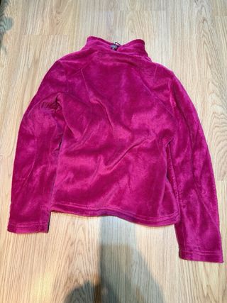Chaqueta polar pelo rosa mujer